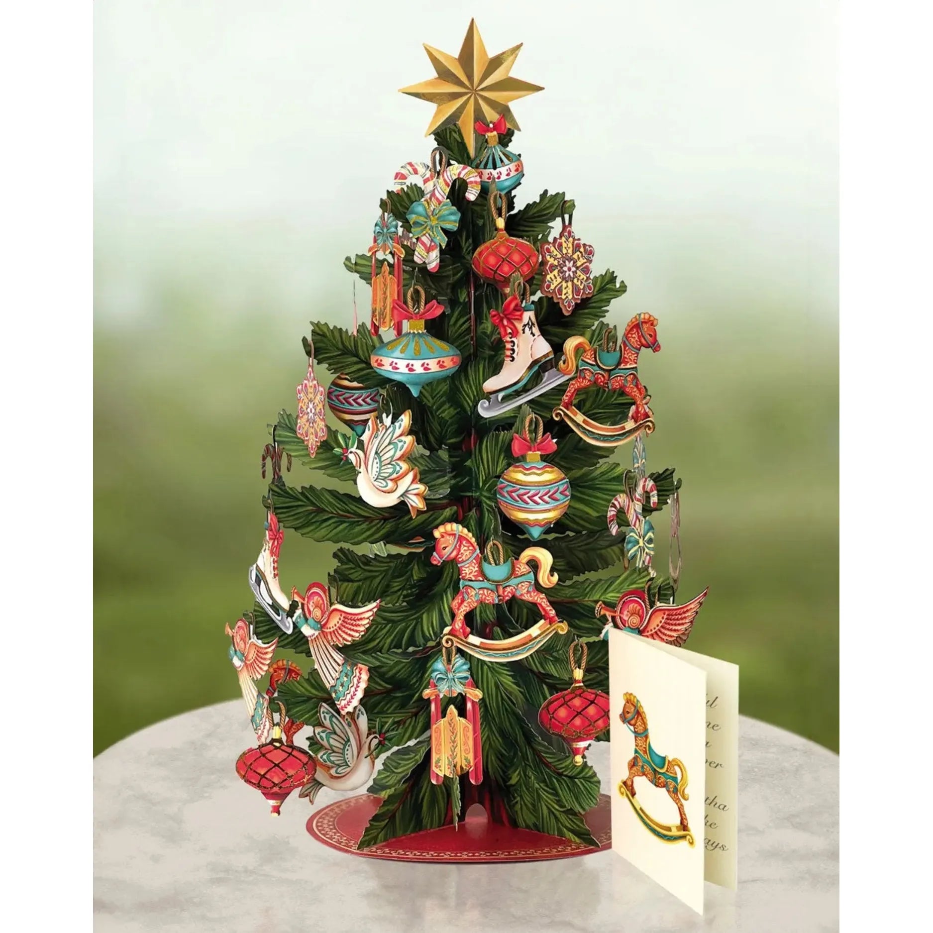 POP-UP CARD | CHRISTMAS TREE-Books & Stationery-FRESH CUT PAPER-Coriander