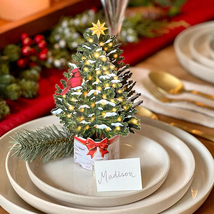 POP-UP CARD | MERRY TREE-Books & Stationery-FRESH CUT PAPER-Coriander