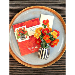 POP UP CARD | MINI FRENCH POPPIES-Books & Stationery-FRESH CUT PAPER-Coriander