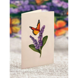 POP UP CARD | MINI LAVENDER-Books & Stationery-FRESH CUT PAPER-Coriander