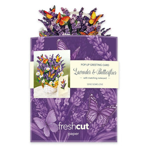 POP UP CARD | MINI LAVENDER-Books & Stationery-FRESH CUT PAPER-Coriander