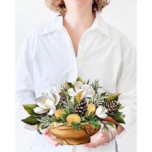 POP-UP CARD | WINTER MAGNOLIA-Books & Stationery-FRESH CUT PAPER-Coriander