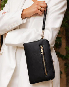 POPPY CLUTCH-Bags & Wallets-LOUENHIDE-Coriander
