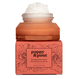 POPPY & POUT LIP SCRUB-Self Care-POPPY & POUT-POMEGRANATE PEACH-Coriander