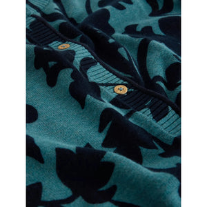 PRINTED CARDI SWEATER | LULU-Jackets & Sweaters-WHITE STUFF-Coriander