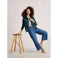 PRINTED CARDI SWEATER | LULU-Jackets & Sweaters-WHITE STUFF-Coriander