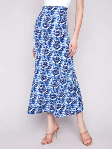 PRINTED CONVERTIBLE SKIRT/DRESS W/REMOVABLE STRAPS-Dress-CHARLIE B-Coriander
