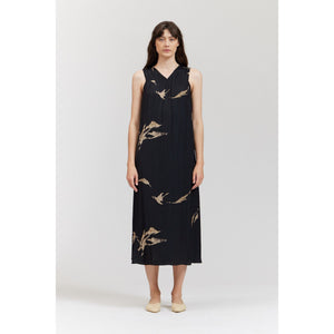 PRINTED MAXI DRESS-Dresses-THERE-ELSEWHERE-Coriander