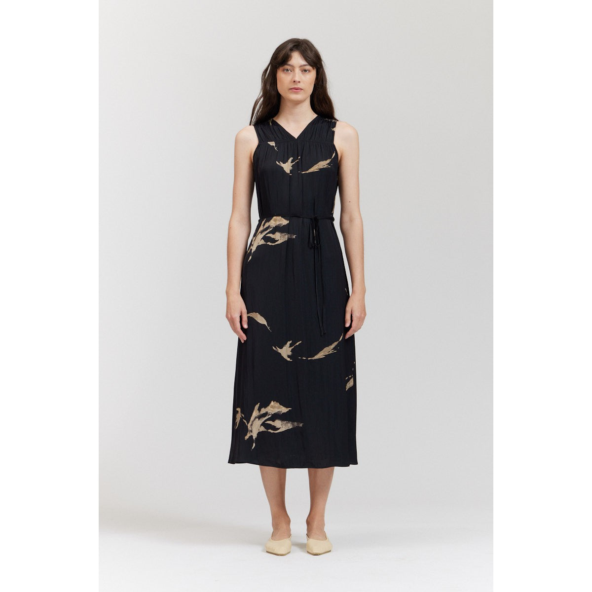 PRINTED MAXI DRESS-Dresses-THERE-ELSEWHERE-Coriander