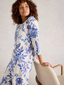 PRINTED PJ. SET | TRINA & MIA-Loungewear-WHITE STUFF-Coriander