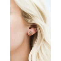 PRONG EARRING | SILVER DRUZY-Jewellery-JAX KELLY-Coriander