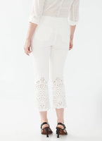 PULL-ON LACE CAPRI-Bottoms-FRENCH DRESSING JEANS-Coriander