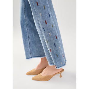 PULL-ON STRAIGHT ANKLE-Denim-FRENCH DRESSING JEANS-Coriander