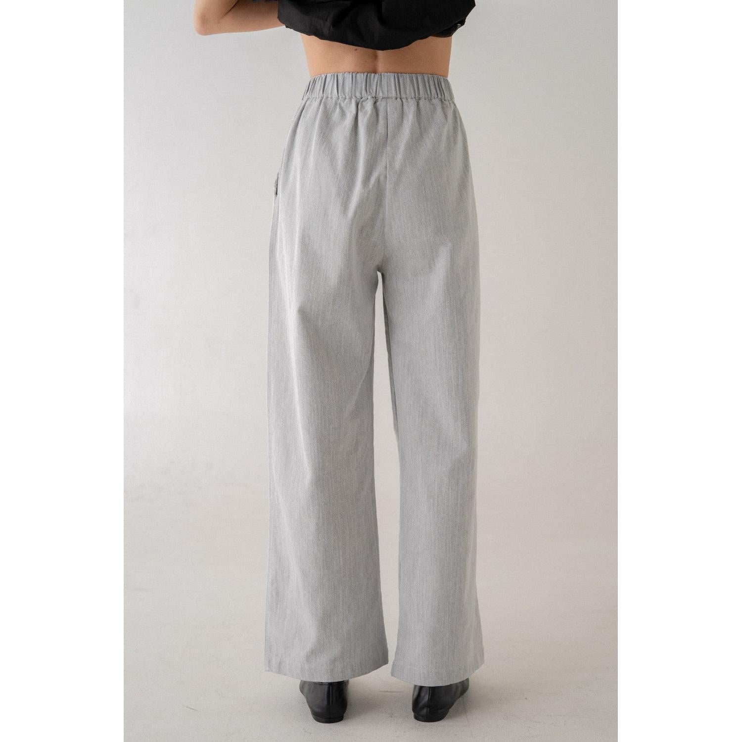 PULL ON TROUSERS | PLEATED-Bottoms-ELLE GREY-Coriander