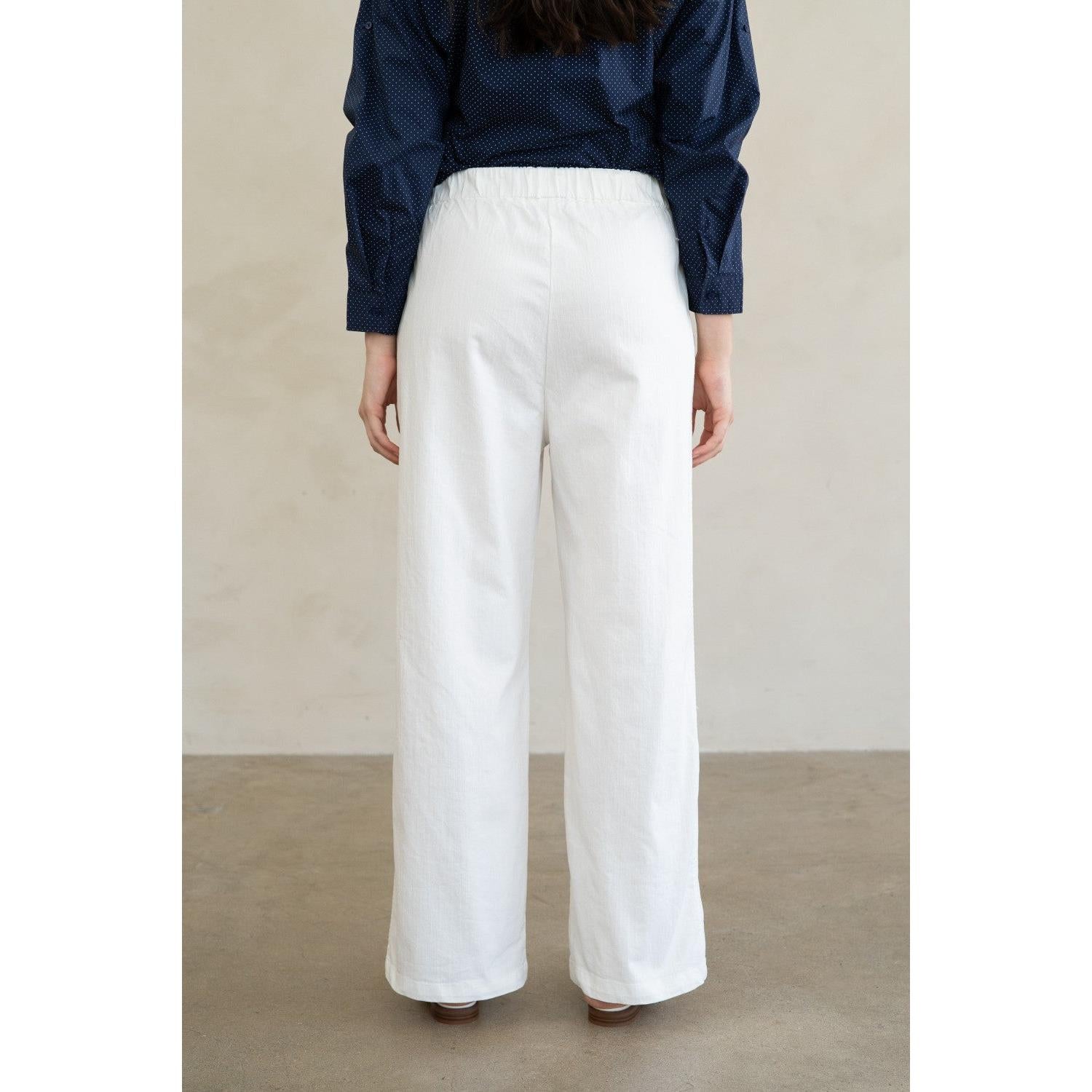 PULL ON TROUSERS | PLEATED-Bottoms-ELLE GREY-Coriander