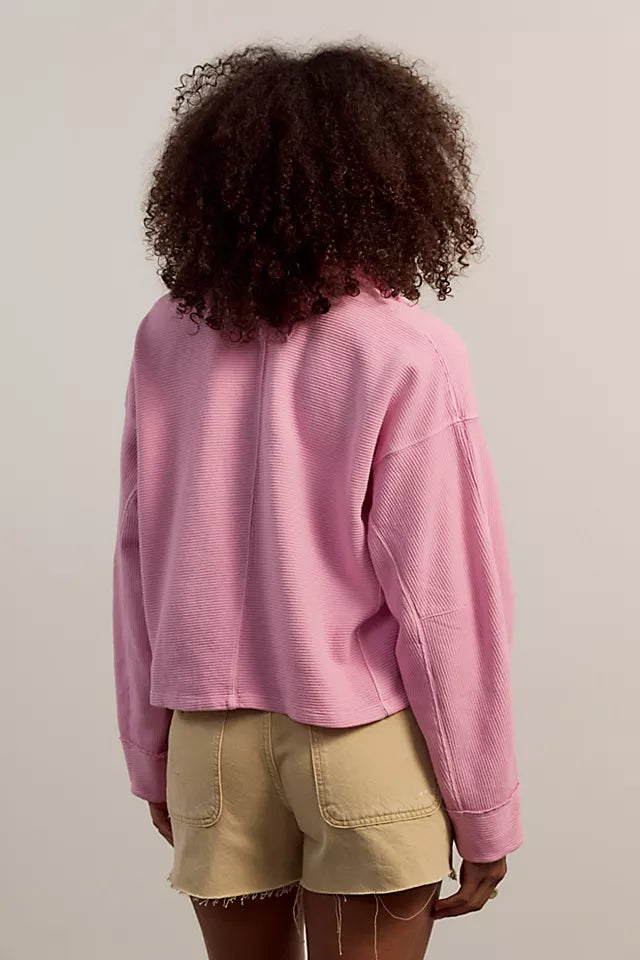PULLOVER | CELESTE QUARTER ZIP-Top-FREE PEOPLE-Coriander