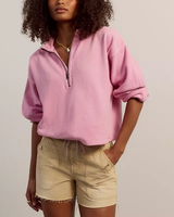 PULLOVER | CELESTE QUARTER ZIP-Top-FREE PEOPLE-XSMALL-HUMMINGBIRD PINK-Coriander