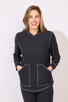 PULLOVER HOODIE | COMFORT-Jackets & Sweaters-ESCAPE-SMALL-BLACK-Coriander
