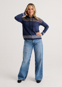 PULLOVER HOODIE SWEATER | FAIR ISLE-Jackets & Sweaters-ZAKET & PLOVER-Coriander