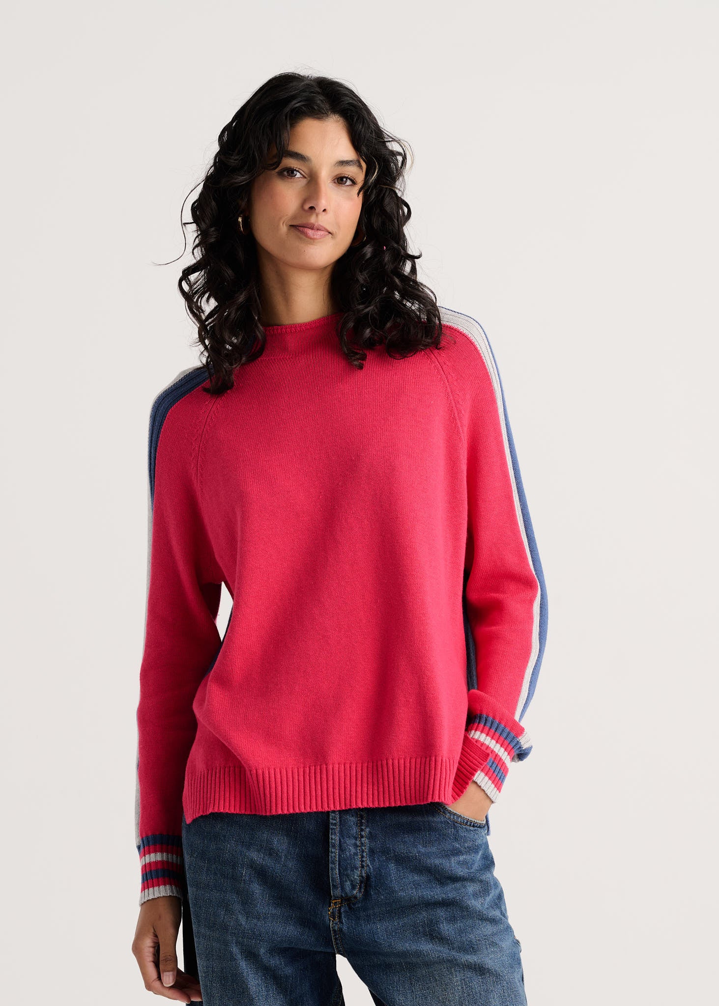 PULLOVER REVERSIBLE SWEATER | TWO-WAY FUNNEL NECK-Jackets & Sweaters-ZAKET & PLOVER-Coriander