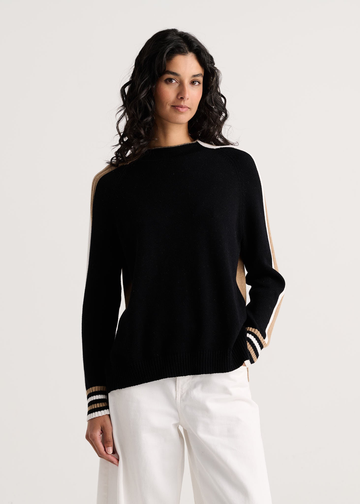 PULLOVER REVERSIBLE SWEATER | TWO-WAY FUNNEL NECK-Jackets & Sweaters-ZAKET & PLOVER-Coriander