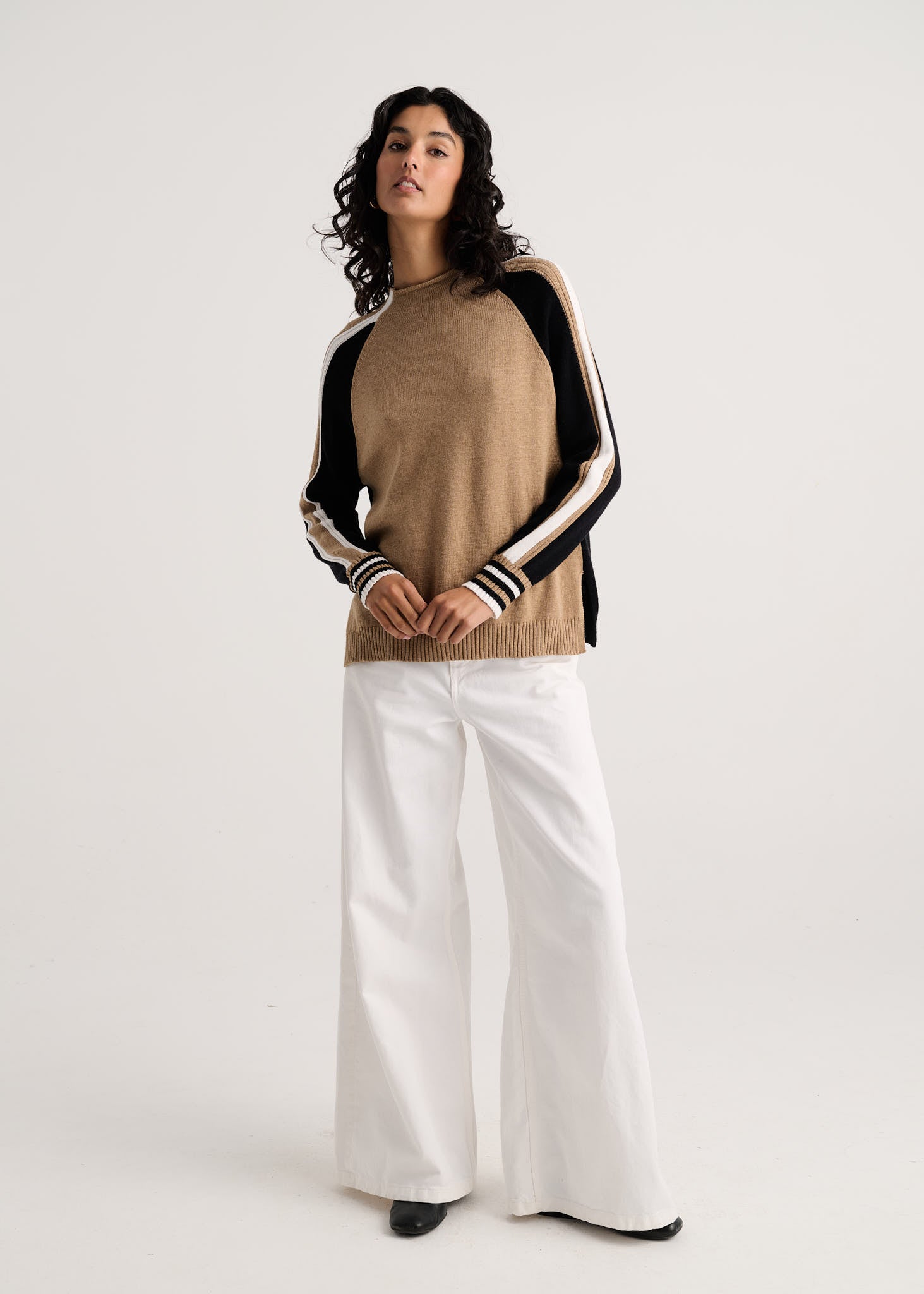 PULLOVER REVERSIBLE SWEATER | TWO-WAY FUNNEL NECK-Jackets & Sweaters-ZAKET & PLOVER-Coriander