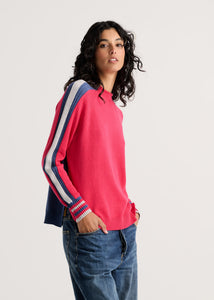 PULLOVER REVERSIBLE SWEATER | TWO-WAY FUNNEL NECK-Jackets & Sweaters-ZAKET & PLOVER-XSMALL-WINTER BERRY-Coriander