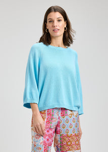 PULLOVER SWEATER | 3/4 SLEEVE-Jackets & Sweaters-ZAKET & PLOVER-Coriander