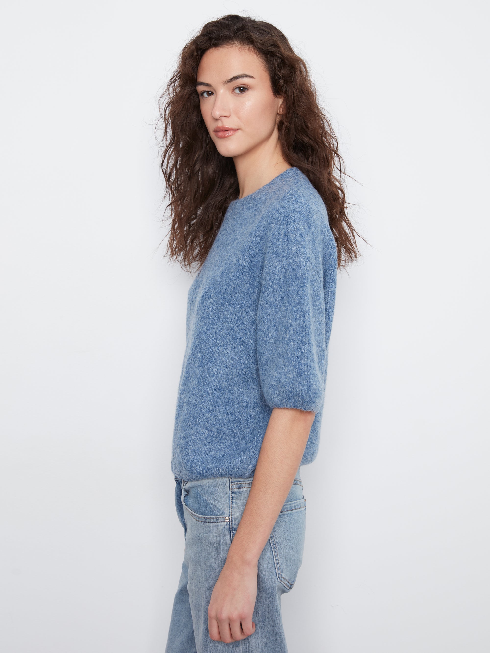 PULLOVER SWEATER | BALLOON ELBOW SLEEVE