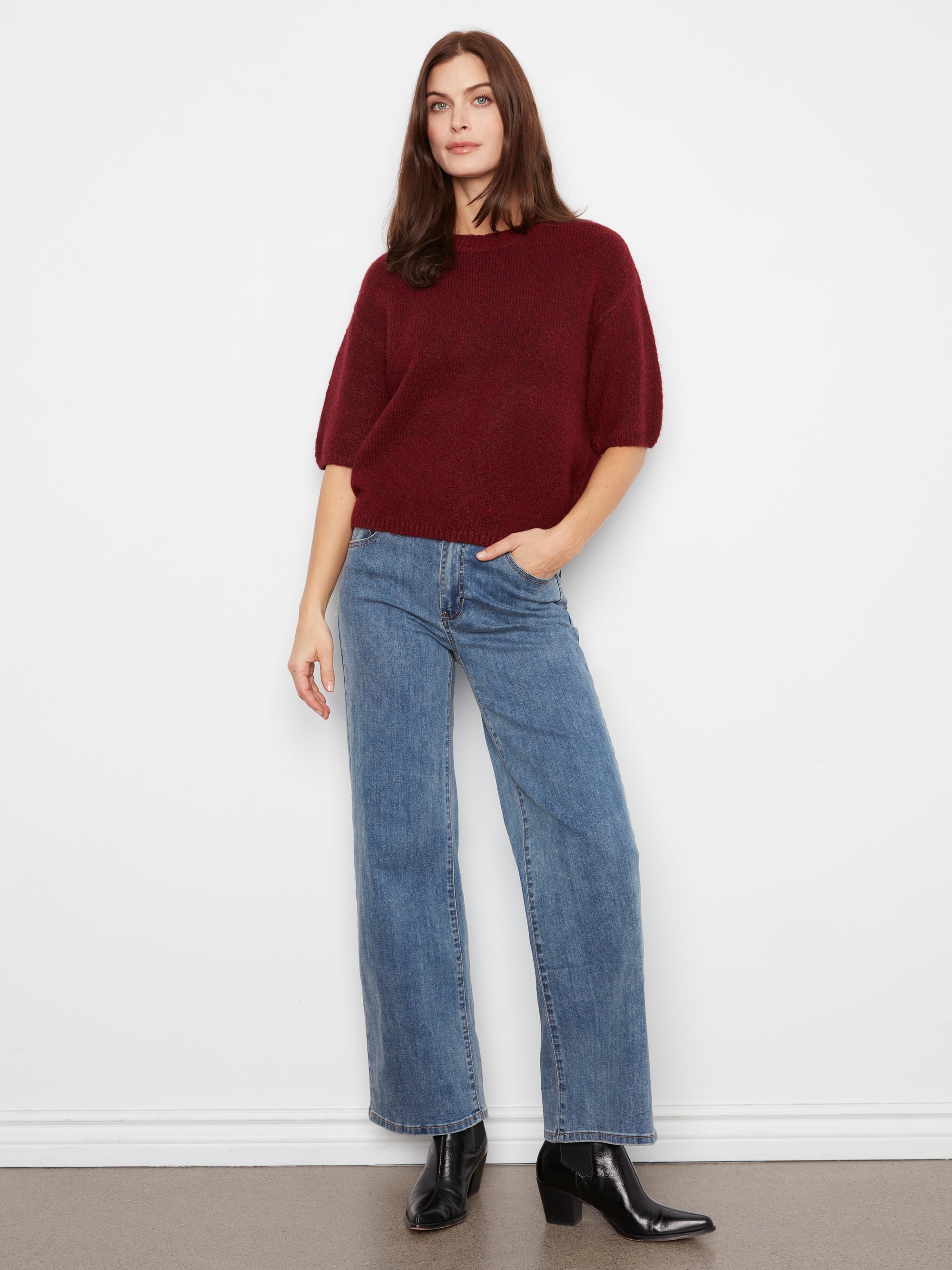 PULLOVER SWEATER | BALLOON ELBOW SLEEVE