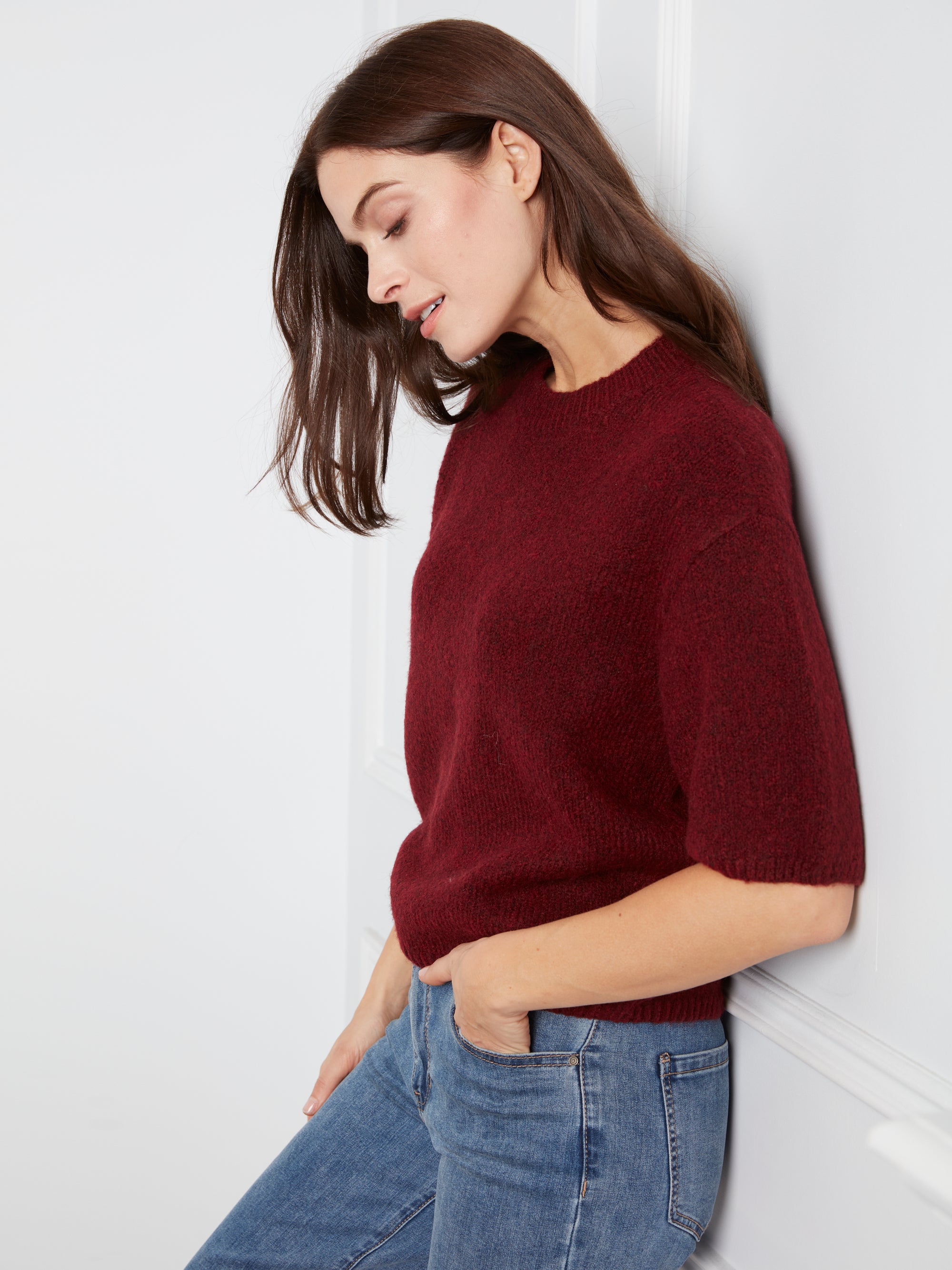 PULLOVER SWEATER | BALLOON ELBOW SLEEVE