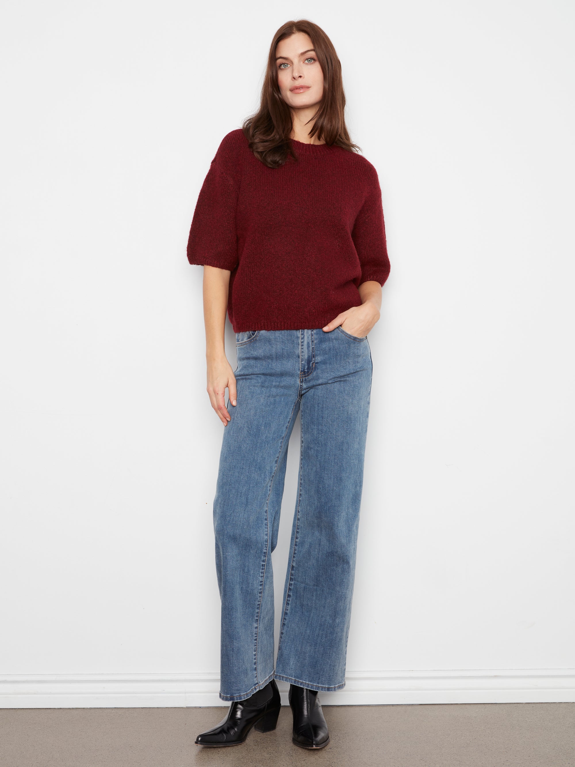 PULLOVER SWEATER | BALLOON ELBOW SLEEVE