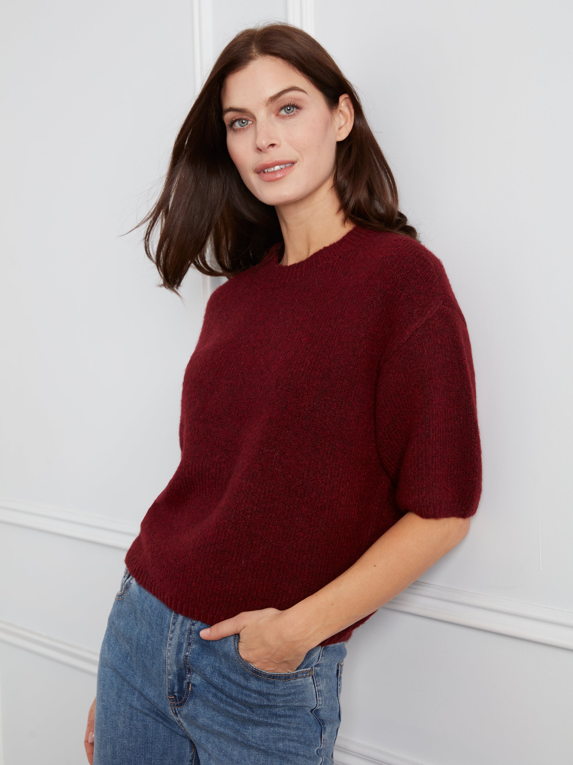 PULLOVER SWEATER | BALLOON ELBOW SLEEVE