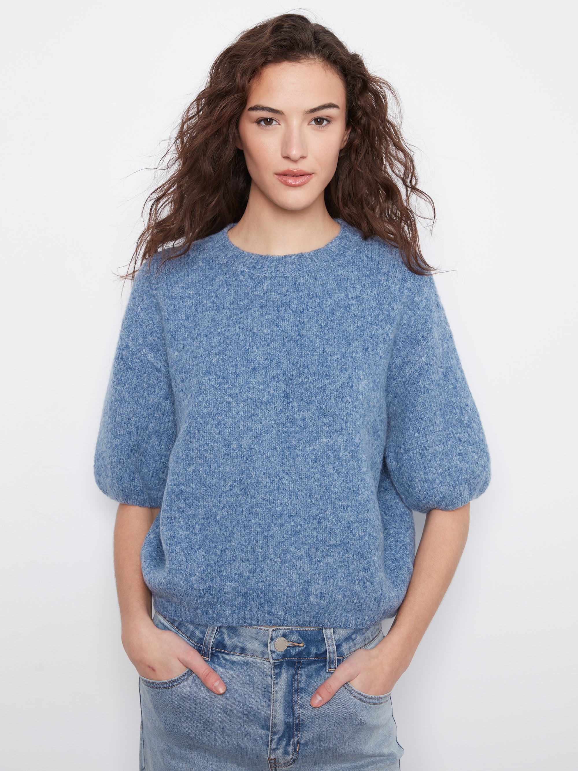 PULLOVER SWEATER | BALLOON ELBOW SLEEVE