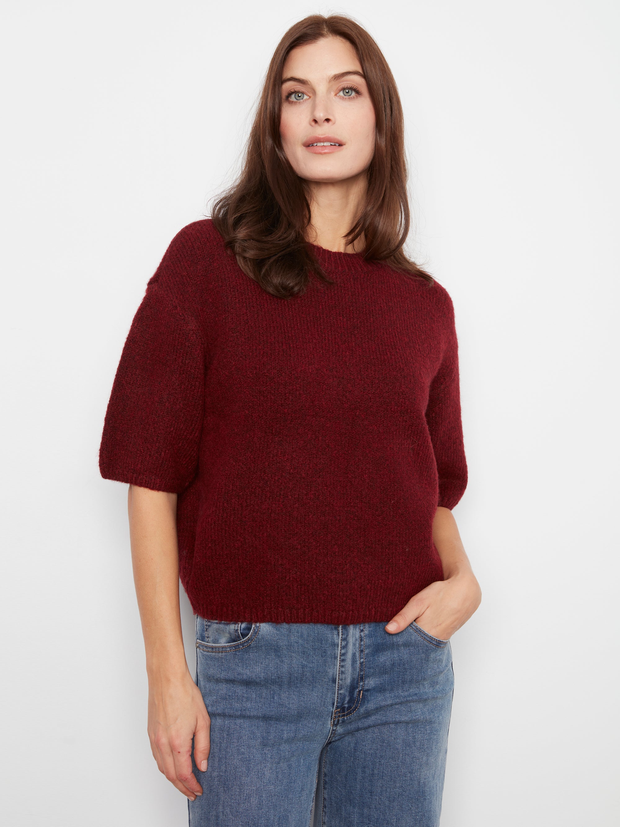 PULLOVER SWEATER | BALLOON ELBOW SLEEVE