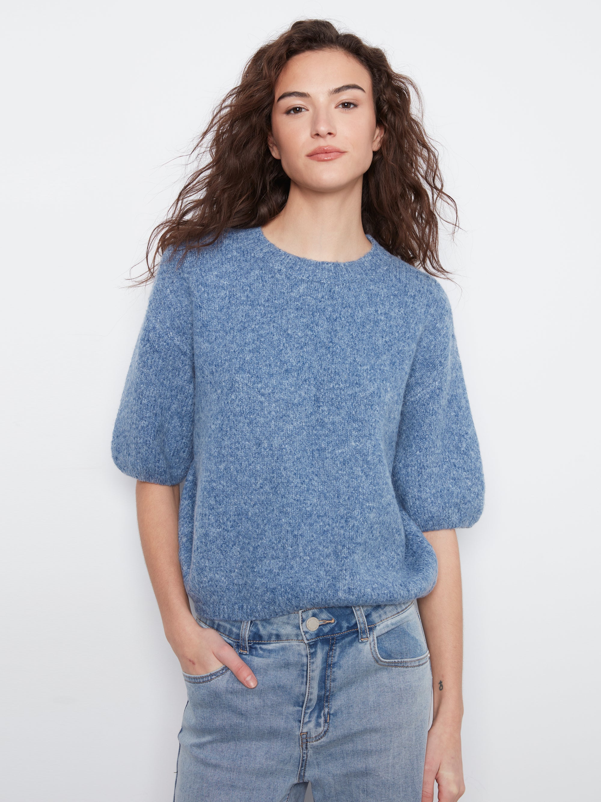 PULLOVER SWEATER | BALLOON ELBOW SLEEVE