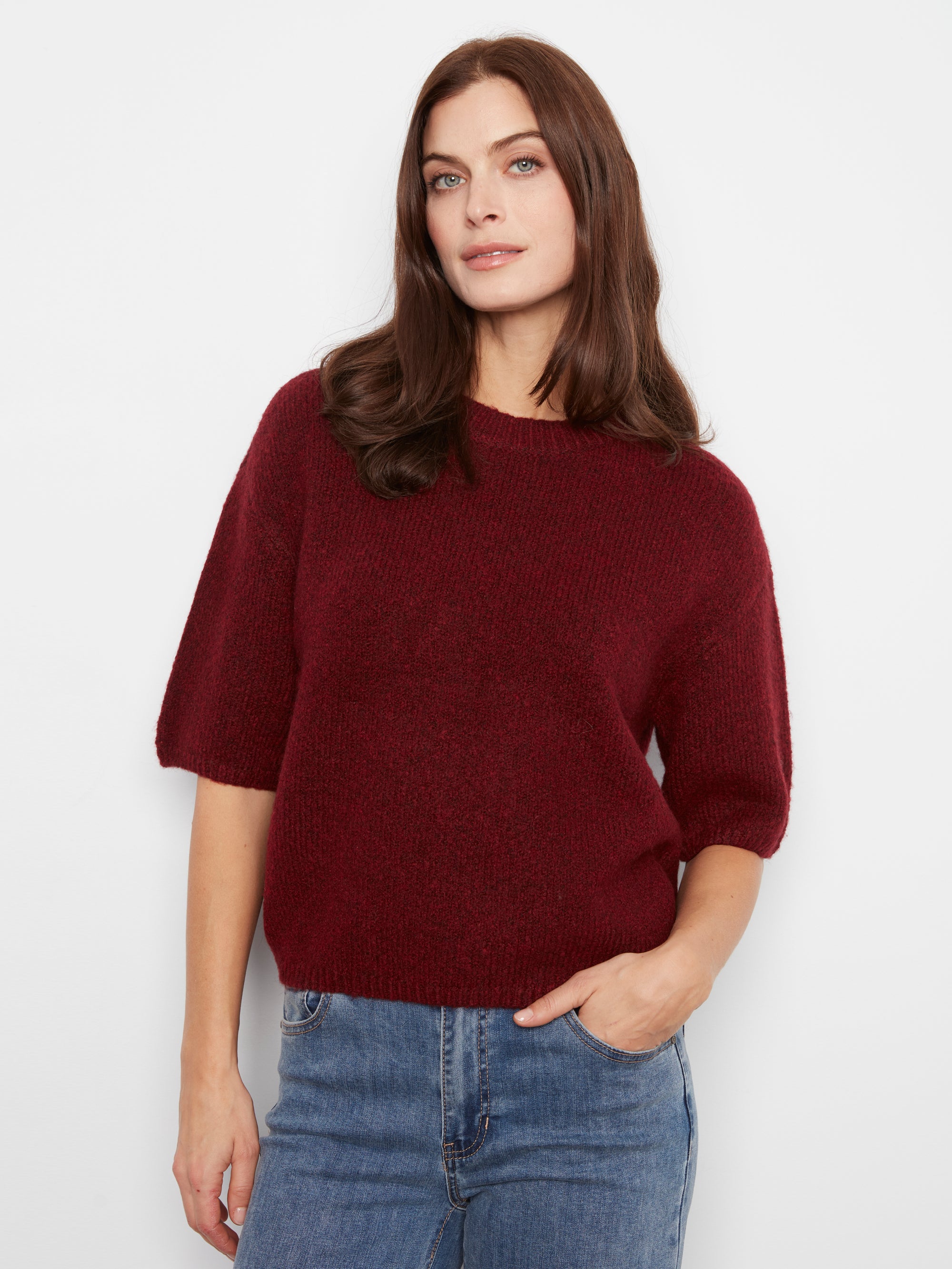 PULLOVER SWEATER | BALLOON ELBOW SLEEVE