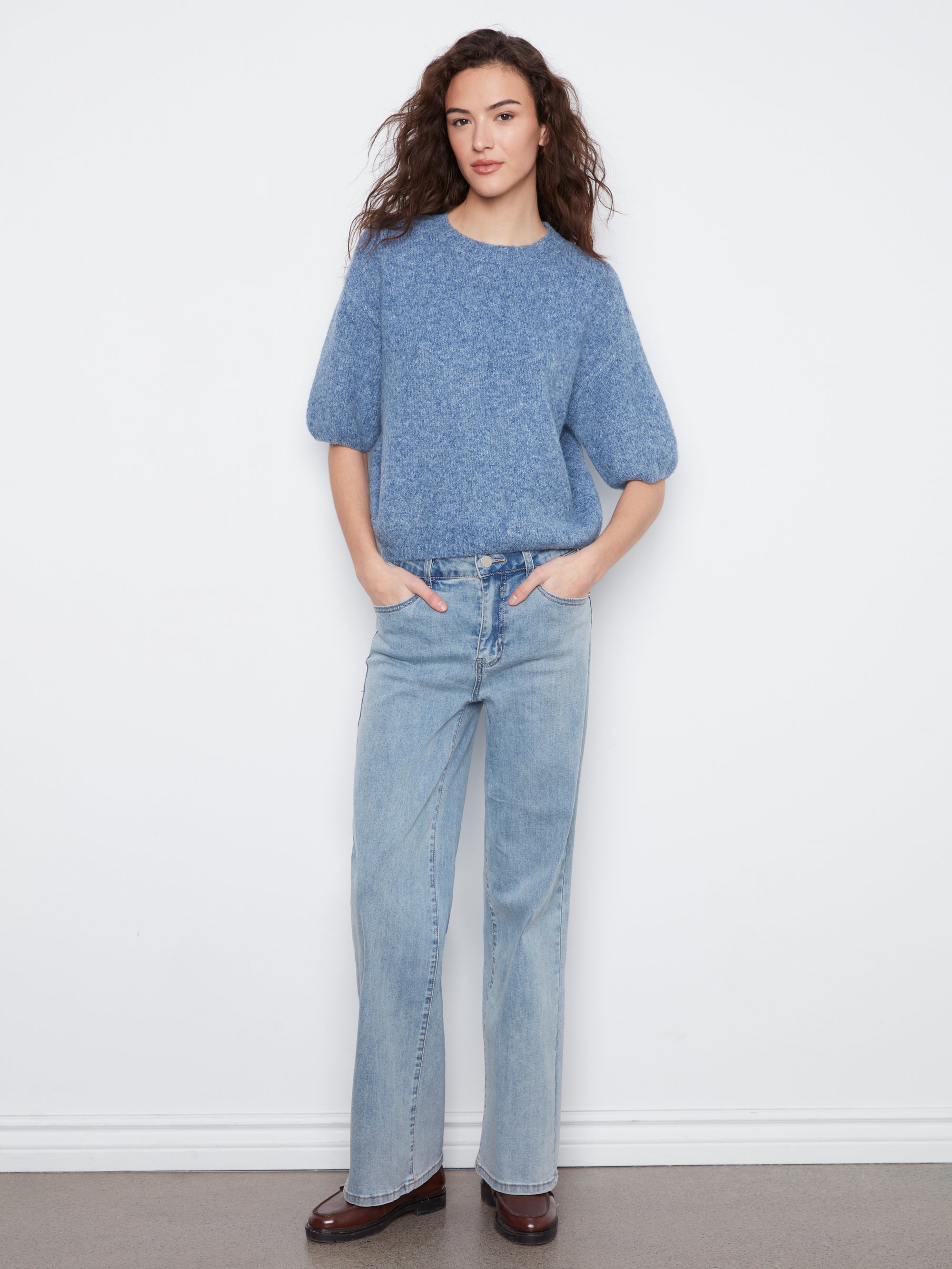 PULLOVER SWEATER | BALLOON ELBOW SLEEVE