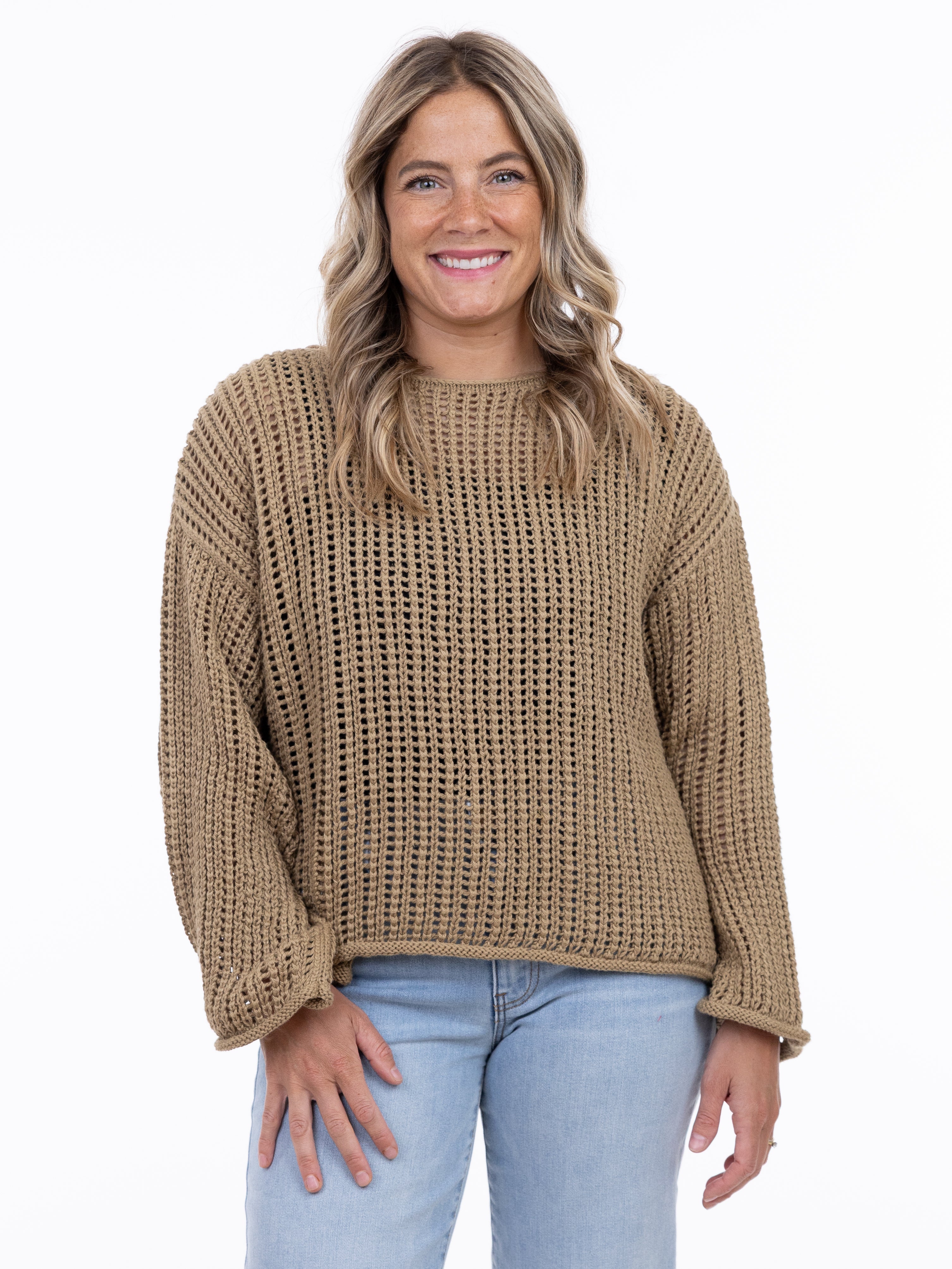 PULLOVER SWEATER | BELVA-Jackets & Sweaters-SHANNON PASSERO-SMALL-WALNUT-Coriander