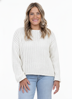 PULLOVER SWEATER | BELVA-Jackets & Sweaters-SHANNON PASSERO-SMALL-WHITE-Coriander