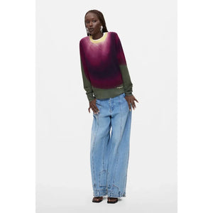PULLOVER SWEATER | BERENJENA-Jackets & Sweaters-DESIGUAL-Coriander