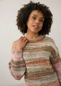 PULLOVER SWEATER | BOAT NECK BOUCLE-Jackets & Sweaters-FRENCH DRESSING JEANS-Coriander