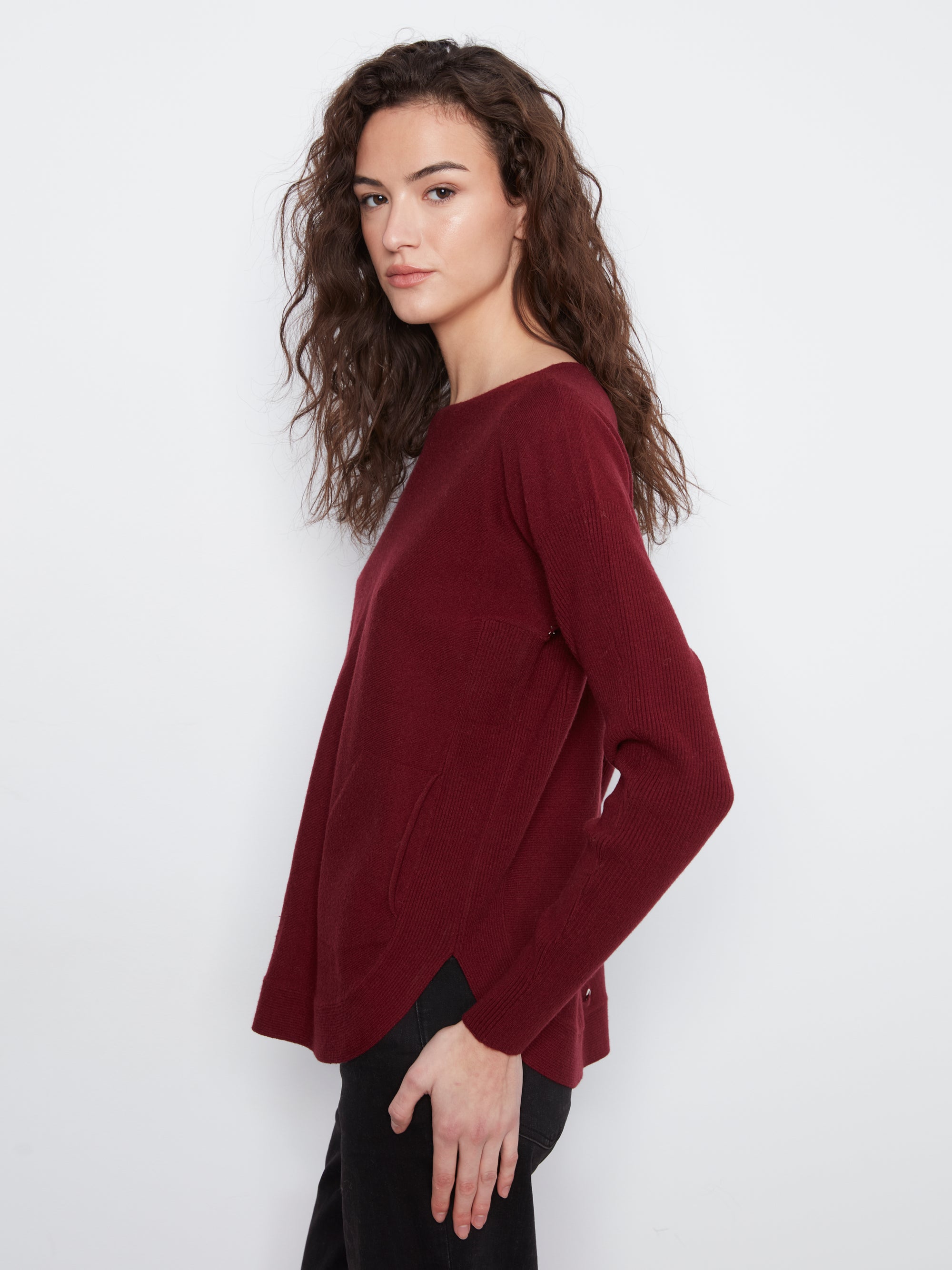 PULLOVER SWEATER | BOATNECK EYELET