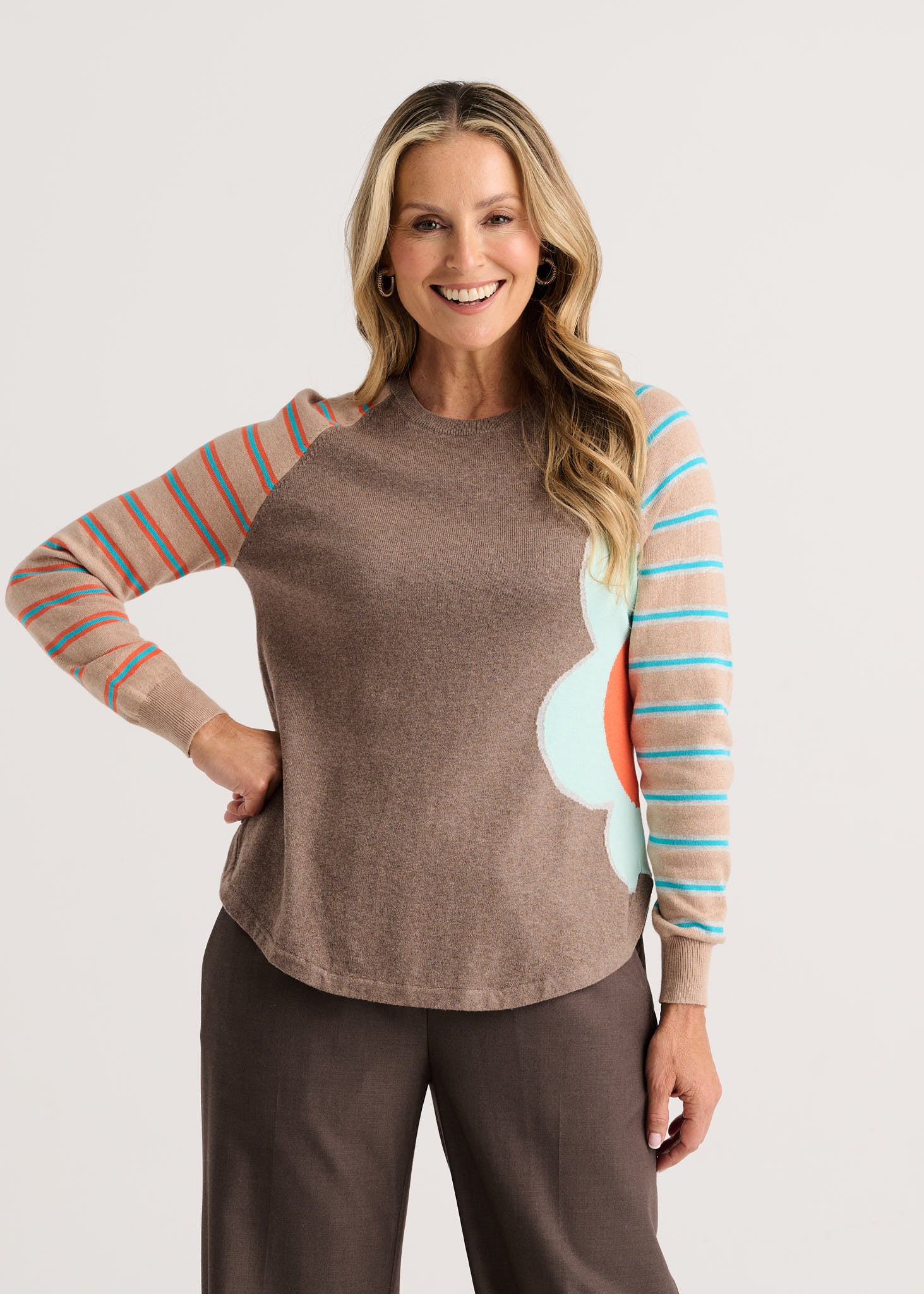 PULLOVER SWEATER | BRIGHT SIDE-Jackets & Sweaters-ZAKET & PLOVER-Coriander