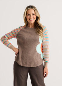 PULLOVER SWEATER | BRIGHT SIDE-Jackets & Sweaters-ZAKET & PLOVER-Coriander