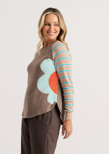 PULLOVER SWEATER | BRIGHT SIDE-Jackets & Sweaters-ZAKET & PLOVER-Coriander