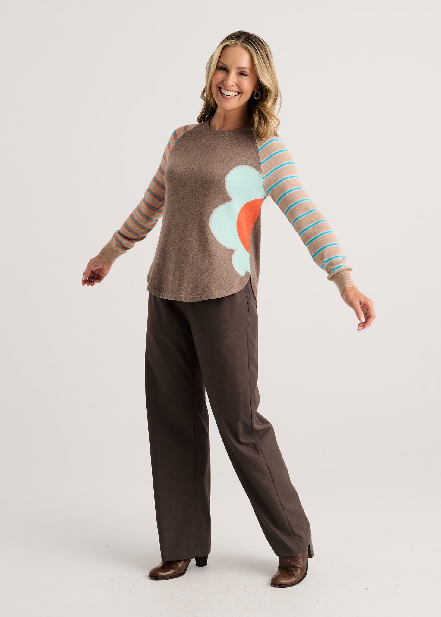 PULLOVER SWEATER | BRIGHT SIDE-Jackets & Sweaters-ZAKET & PLOVER-Coriander
