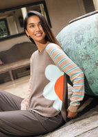 PULLOVER SWEATER | BRIGHT SIDE-Jackets & Sweaters-ZAKET & PLOVER-XSMALL-WALNUT-Coriander
