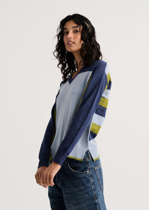 PULLOVER SWEATER | COLOUR THEORY V-NECK-Jackets & Sweaters-ZAKET & PLOVER-Coriander