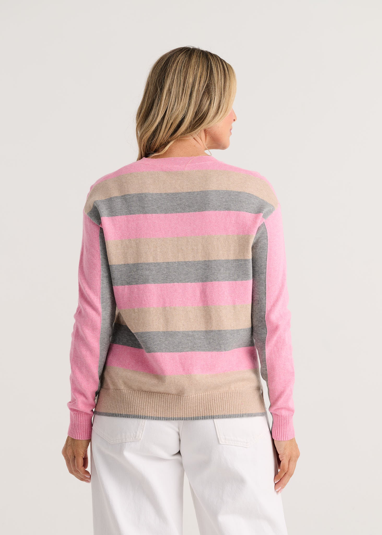 PULLOVER SWEATER | COLOUR THEORY V-NECK-Jackets & Sweaters-ZAKET & PLOVER-Coriander